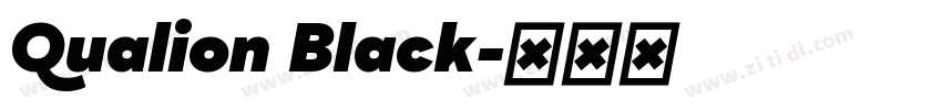 Qualion Black字体转换
